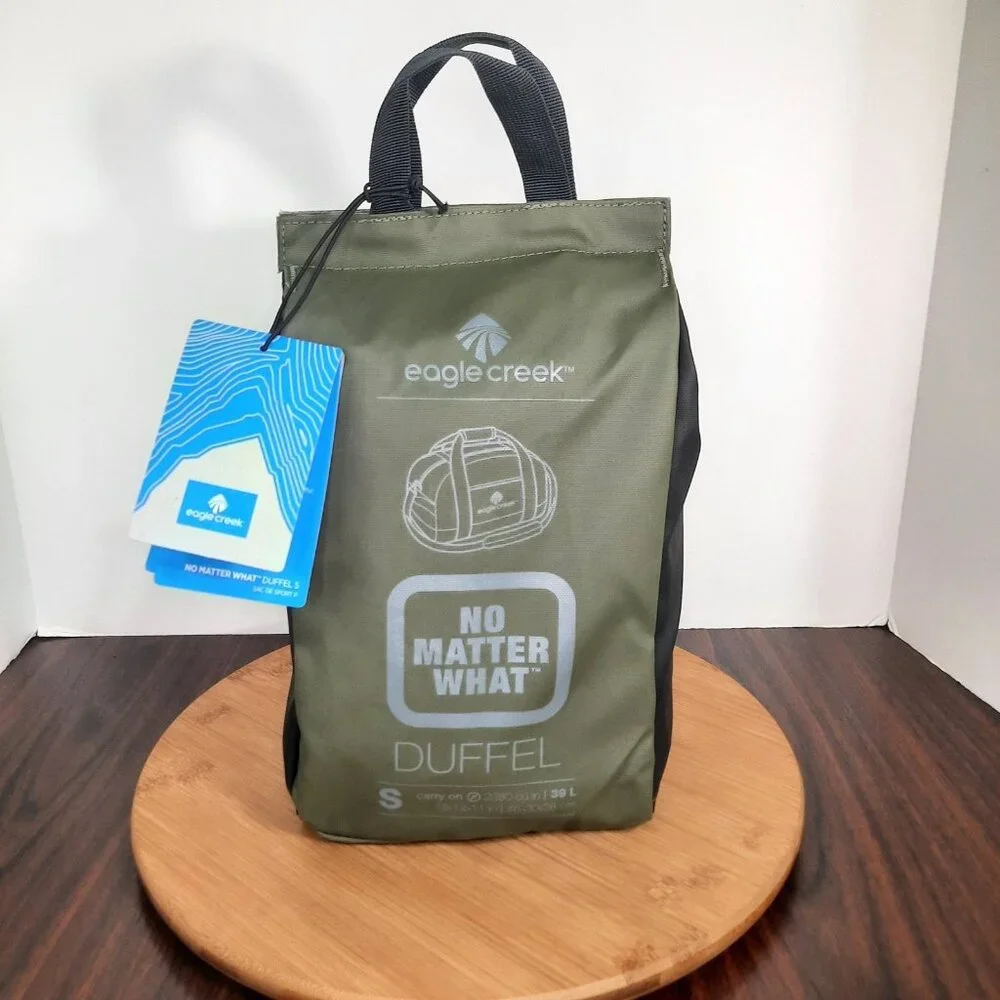 Eagle Creek Duffel Bag 'No Matter What' Olive Green Carry On Travel Tauck NEW